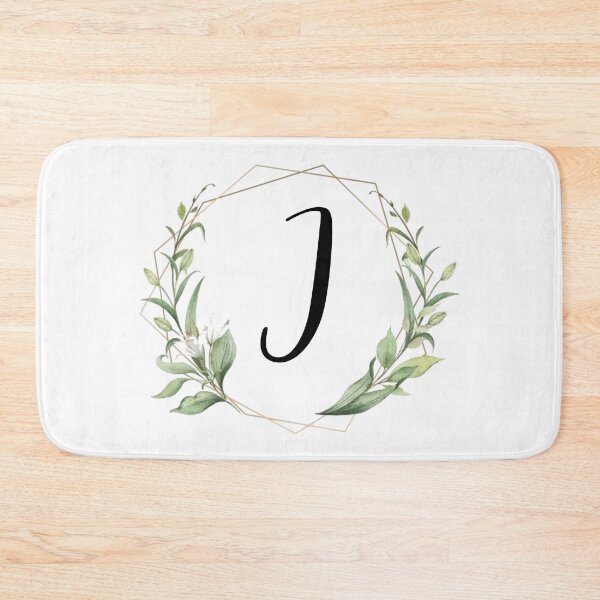 Item preview, Golden frame monogram with laurels letter I designed and sold by JustSeasons.