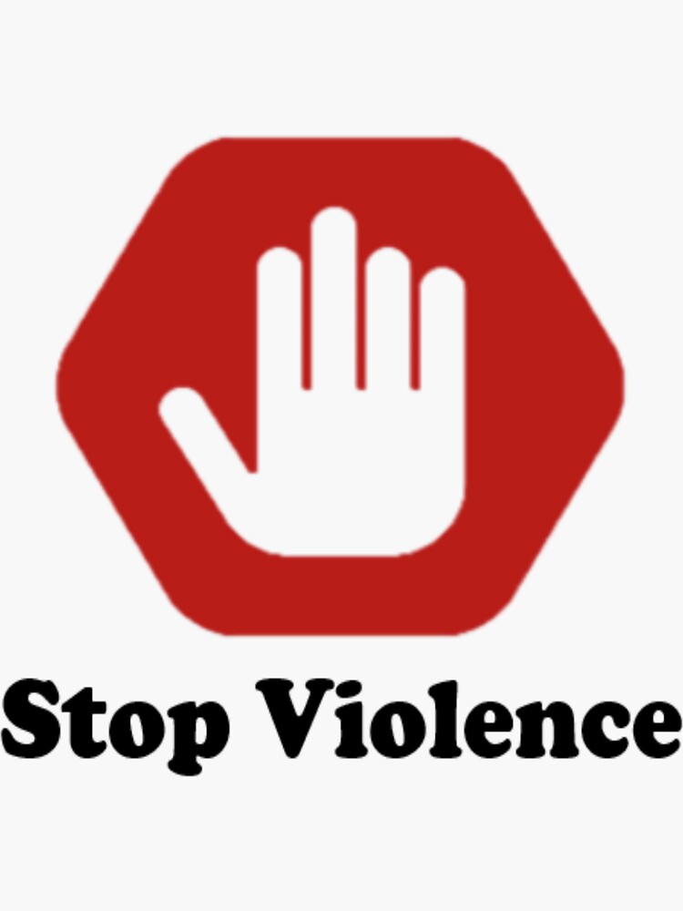 Stop The Violence Sticker For Sale By Alamexx Redbubble stop-the-violence-sticker-for-sale-by-alamexx-redbubble