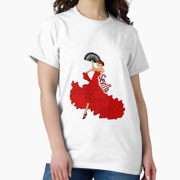 Vista previa del artículo con la obra «Bailaora de flamenco sevillana», diseñado y vendido por Miles Reinstein.