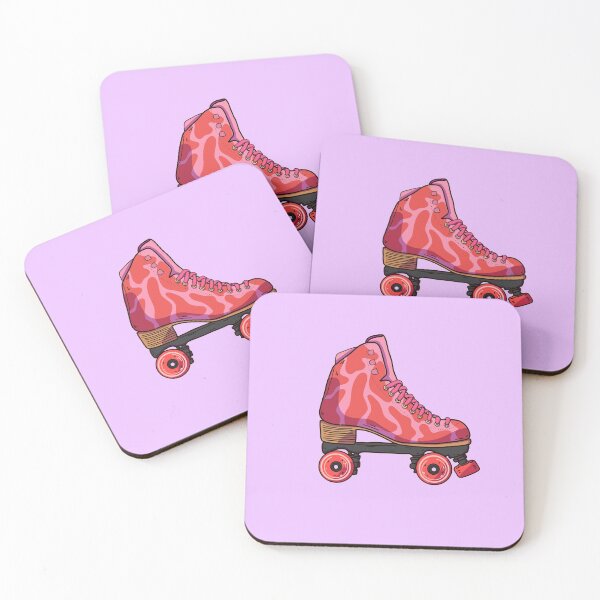 Item preview, Pink and Red Strawberry Cow Print Pattern Roller Skate designed and sold by Aileen Swansen.