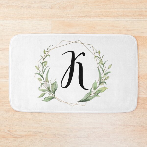 Item preview, Golden frame monogram with laurels letter K designed and sold by JustSeasons.