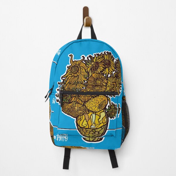 Item preview, hand drawn Blue background sunflower | sticker | T-shirt | DesignBrand Clock designed and sold by DESIGNBRAND.