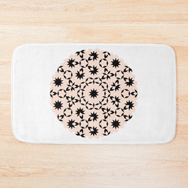 Item preview, Penrose Pattern Peach & Black Fashion Print designed and sold by Auto-Prints.