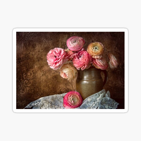 Ranunculus Still Life Sticker