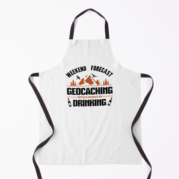 Item preview, Weekend forecast geocaching with a chance of drinking designed and sold by portrait4you.