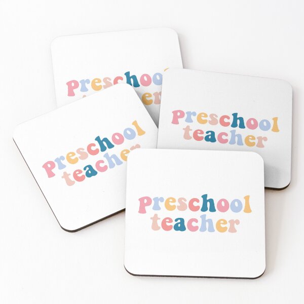 Item preview, preschool teacher typography designed and sold by flatbrownbread.