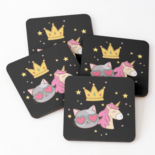 Item preview, Cat in Crown with unicorn designed and sold by FeaturedStore.