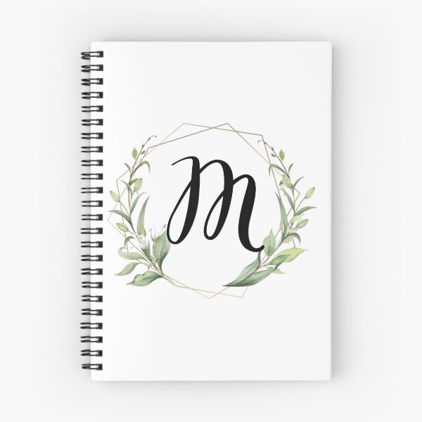 Item preview, Golden frame monogram with laurels letter M designed and sold by JustSeasons.