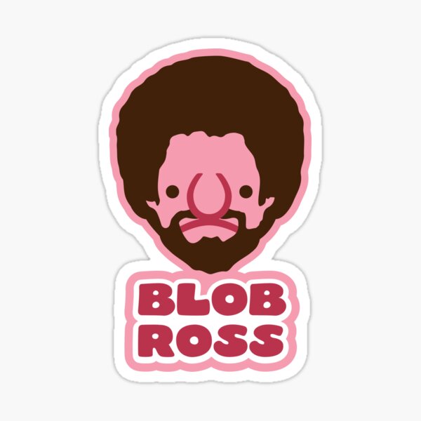 Bob Ross Stickers Redbubble - bob ross roblox sticker