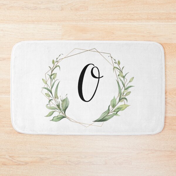 Item preview, Golden frame monogram with laurels letter O designed and sold by JustSeasons.