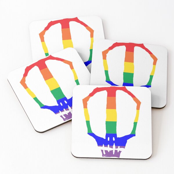Item preview, pride themed skull designed and sold by baldartist80.