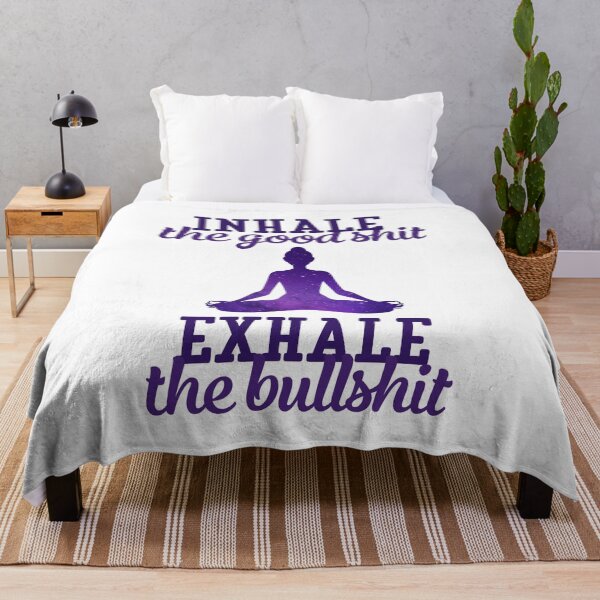 Item preview, Inhale Good Shit Exhale The Bullshit - Funny Yoga Motivational Meditation Humour Spiritual Meditational Saying Hilarious Positive Spirituality Quote designed and sold by TalentGenius.