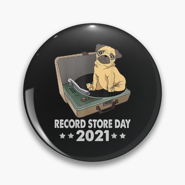 Item preview, Funny Pug Record Store 2021 Day Pet Pug Dog Owner Dad designed and sold by toricak06.