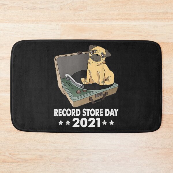 Item preview, Funny Pug Record Store 2021 Day Pet Pug Dog Owner Dad designed and sold by toricak06.