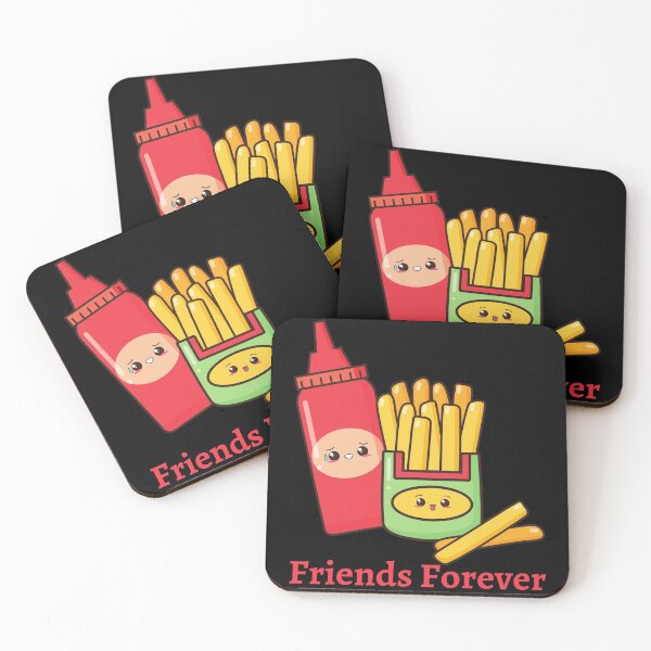 Item preview, Friends forever- Fries and Ketchup  designed and sold by Kriti Rastogi.