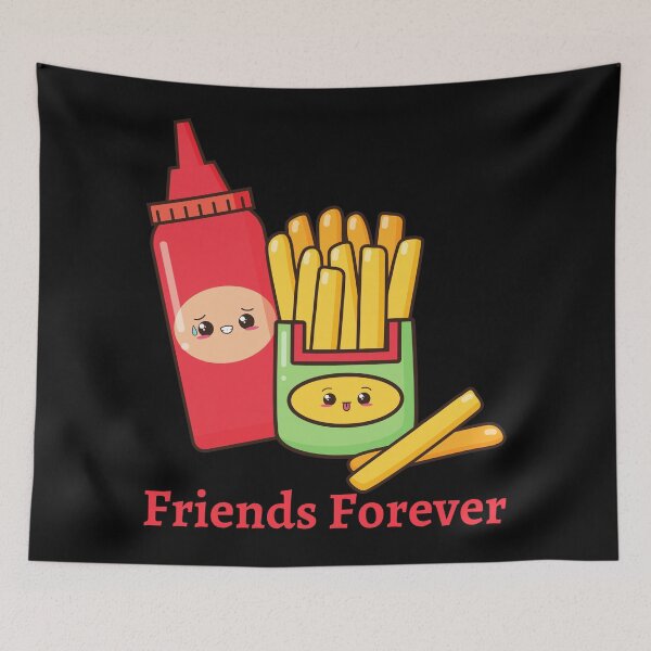 Item preview, Friends forever- Fries and Ketchup  designed and sold by Kriti Rastogi.