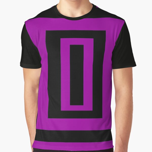 Purple Brand T-Shirt Scatter Monogram - Black