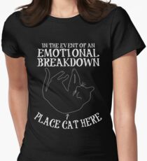 Funny cat lover gift Women's Fitted T-Shirt