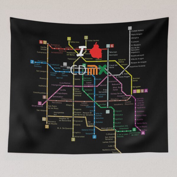 Artikelvorschau, Ich liebe CDMX - Metro-Ausgabe entworfen und verkauft von MexaPrint.