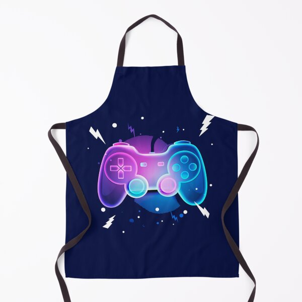 Item preview, Retro Game Console Controller in Neon Colors with Power Symbols Lightning Bolts designed and sold by WearWolfDesigns.