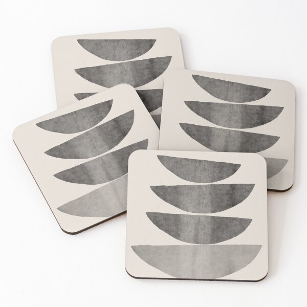 Item preview, Mid Century Modern Arches Art Abstract Shapes designed and sold by koovoxdogs.