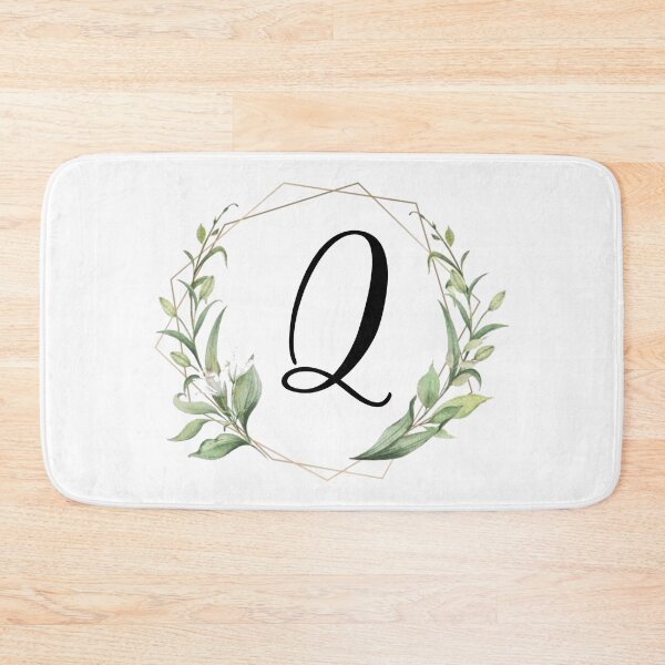 Item preview, Golden frame monogram with laurels letter Q designed and sold by JustSeasons.