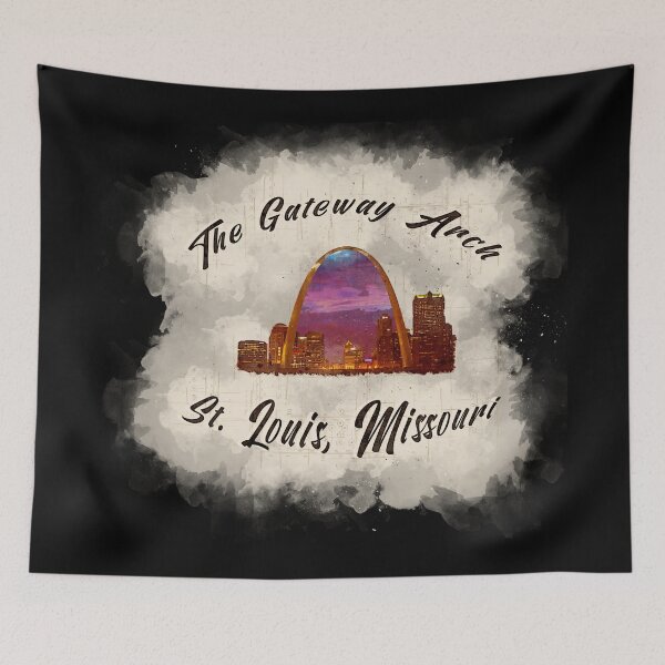 Item preview, The Gateway Arch Retro Sketch designed and sold by Ratch2929.