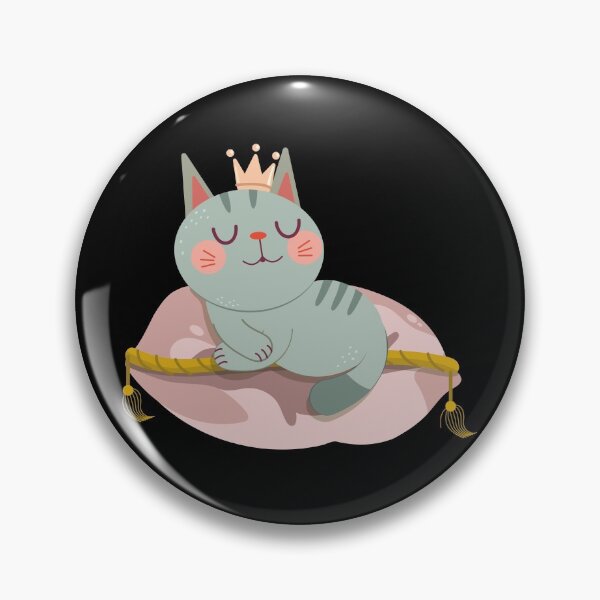 Item preview, Sleepy Cat in Crown designed and sold by FeaturedStore.