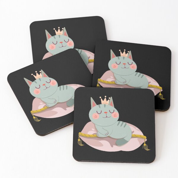 Item preview, Sleepy Cat in Crown designed and sold by FeaturedStore.