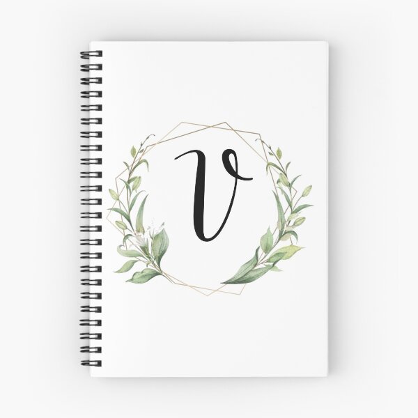 Artikelvorschau, Goldenes Rahmenmonogramm mit Lorbeerbuchstaben V entworfen und verkauft von JustSeasons.