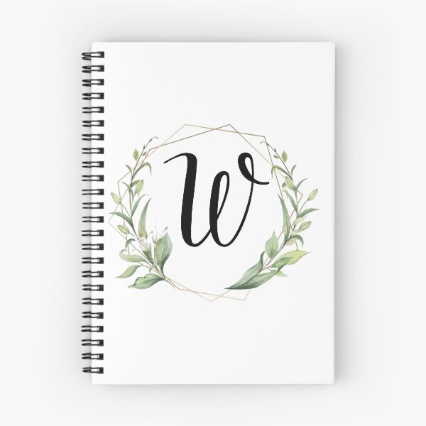 Item preview, Golden frame monogram with laurels letter W designed and sold by JustSeasons.