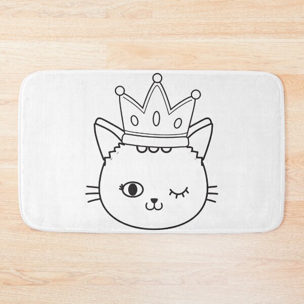 Item preview, Winking Cat in Crown (black) designed and sold by FeaturedStore.
