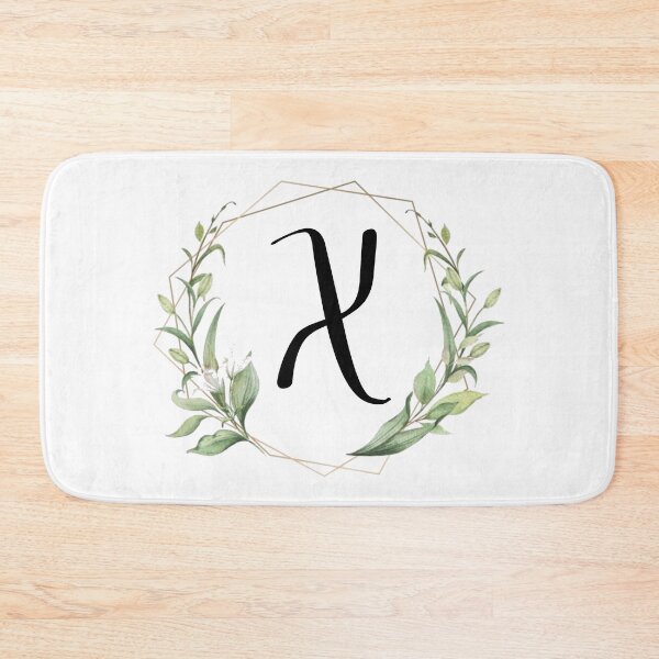 Item preview, Golden frame monogram with laurels letter X designed and sold by JustSeasons.