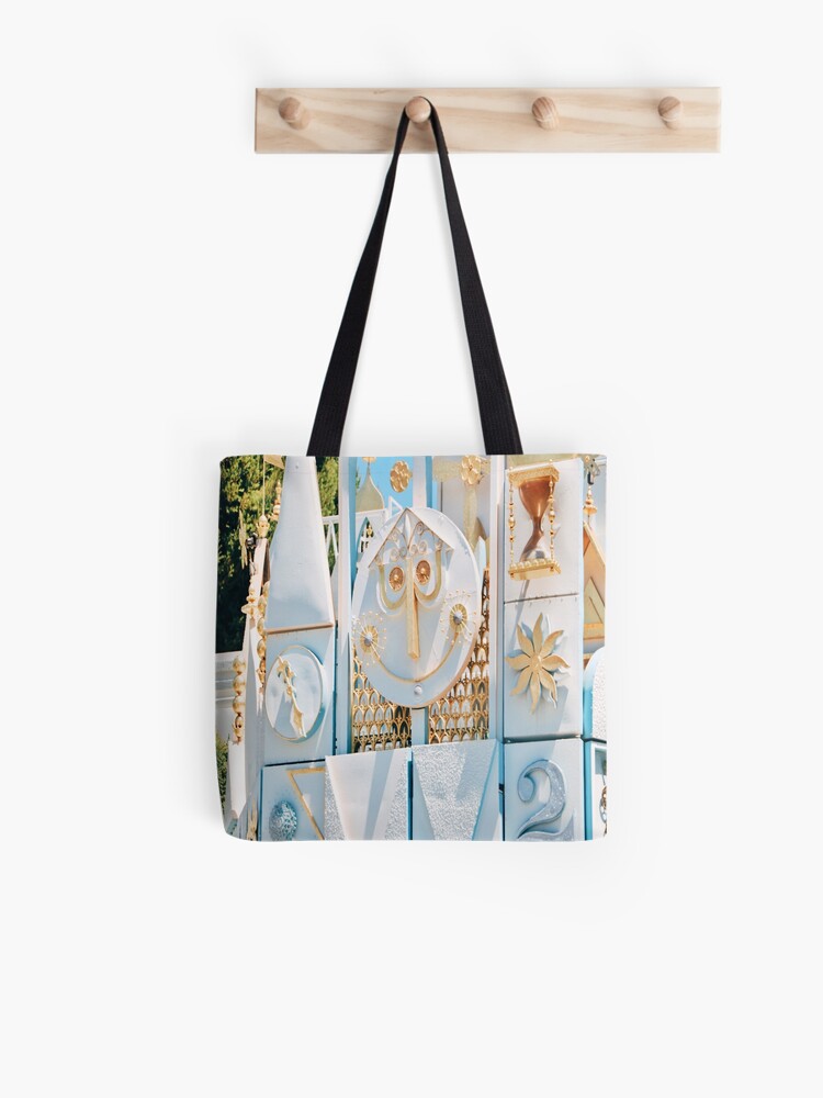 It S A Small World Clock Face Tote Bag By Adisneydream Redbubble