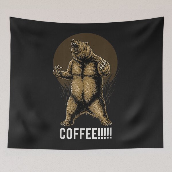Item preview, Grizzly Bear Needs Coffee designed and sold by toricak06.