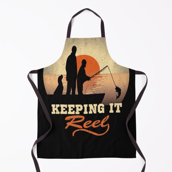 Item preview, Keeping It Reel Fishing Dad Quote Retro Dog on a Boat designed and sold by SaliDesigner.