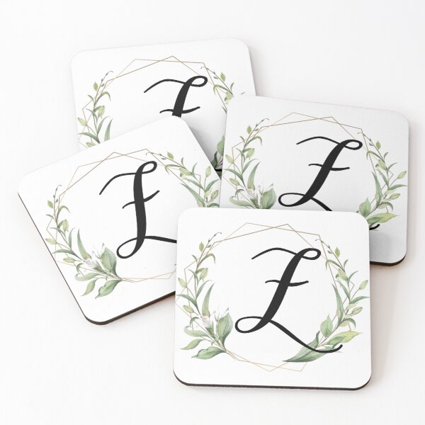 Item preview, Golden frame monogram with laurels letter Z designed and sold by JustSeasons.