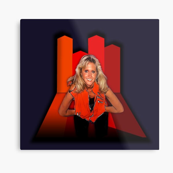 Totally Hot Olivia Newton John Red Hot Woman Metal Print By Popretrodisco Redbubble 8502