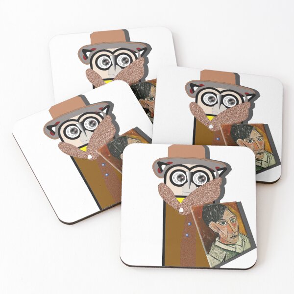 Item preview, Owl as artist (P. 1881-1973, painter) Enigmatic? Art, Decorative, Kind, Digital, Colorful, designed and sold by Paszkan.