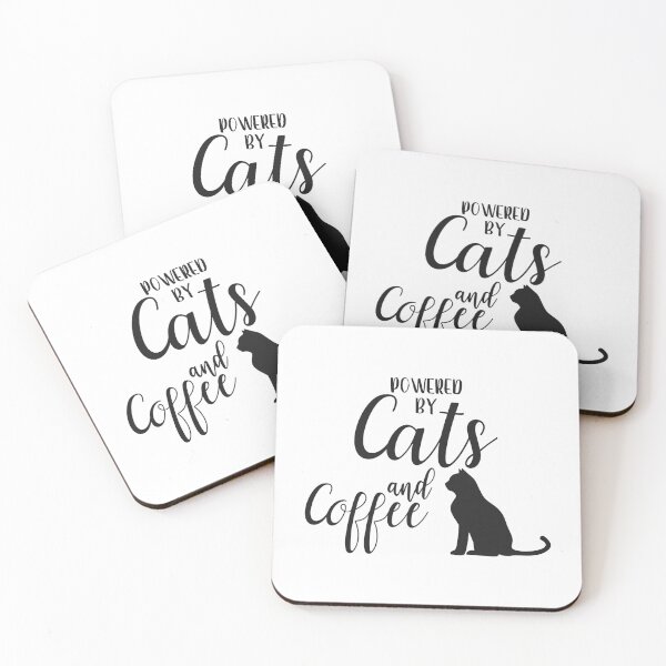 Item preview, Powered By Cats And Coffee designed and sold by marytrou.
