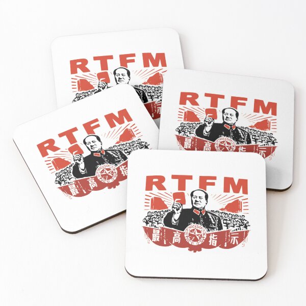 Item preview, The It Crowd T-ShirtChairman Mao RTFM Roy designed and sold by BerkeBelf.