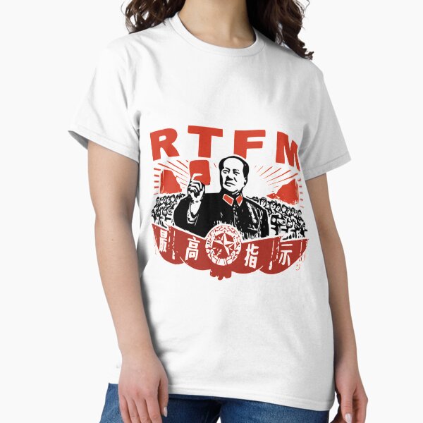 Item preview, The It Crowd T-ShirtChairman Mao RTFM Roy designed and sold by BerkeBelf.