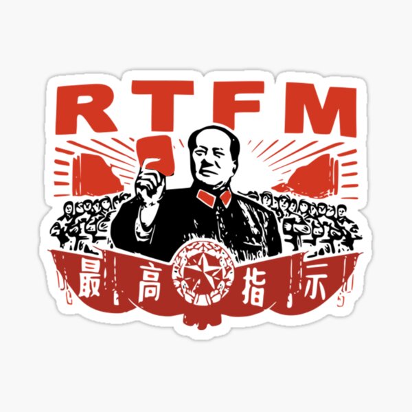 Item preview, The It Crowd T-ShirtChairman Mao RTFM Roy designed and sold by BerkeBelf.