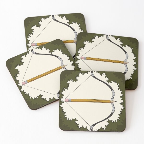 Item preview, Bow with Pencil Arrow in Bushes designed and sold by The Hidden Archer.