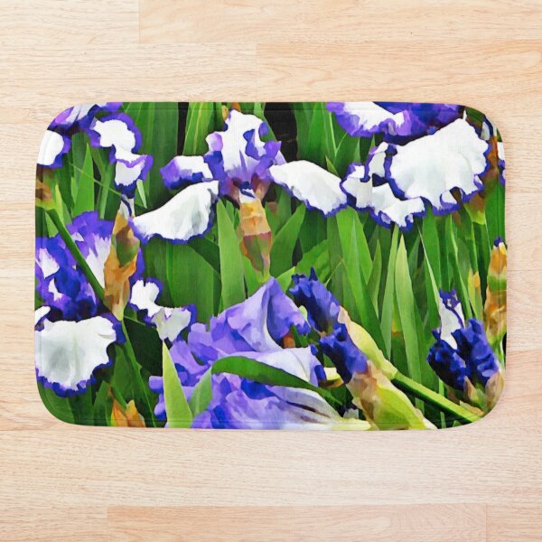 Item preview, Campo de arte de lirios púrpuras y blancos designed and sold by TheSplitWindow.