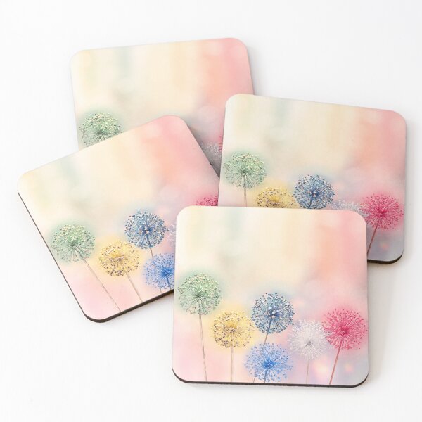 Item preview, Dry flowers of a wild onions painted in different colors designed and sold by svetlanna.