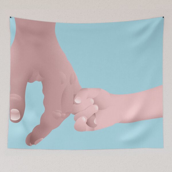 Item preview, Father and child holding hands designed and sold by toolongdidntdraw.