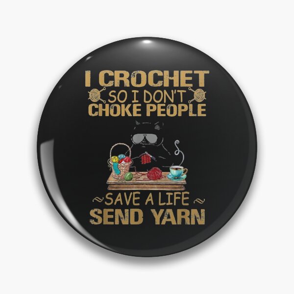 Item preview, I crochet so i dont choke people cutie cat yarn cool designed and sold by toricak06.
