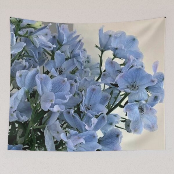 Item preview, Blue flowers designed and sold by yourfriendshop.