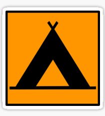 Campsite Symbol Sticker